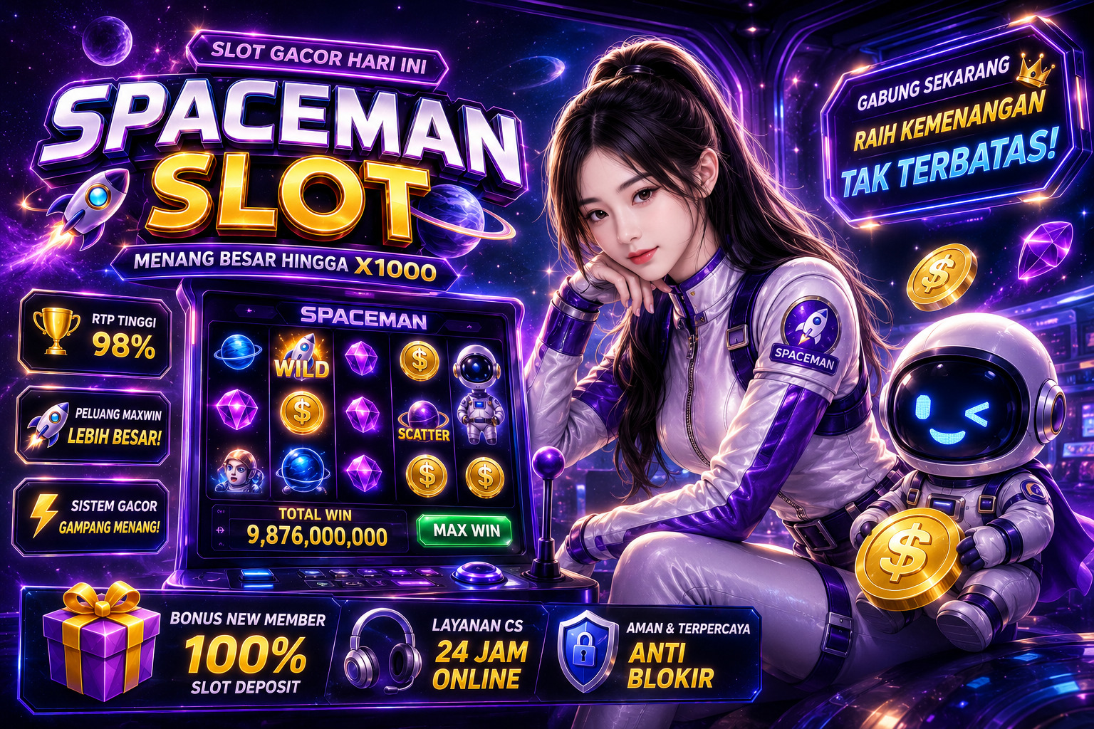 Spaceman Slot dan Tips Bermain Lebih Santai untuk Menikmati Permainan Online
